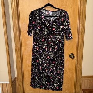 LuLaRoe Floral Black Dress